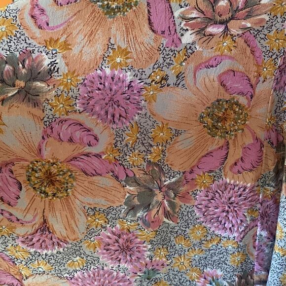 Lady Pink Floral Fringe Tent Summer Mini Dress Size Small - Picture 5 of 12